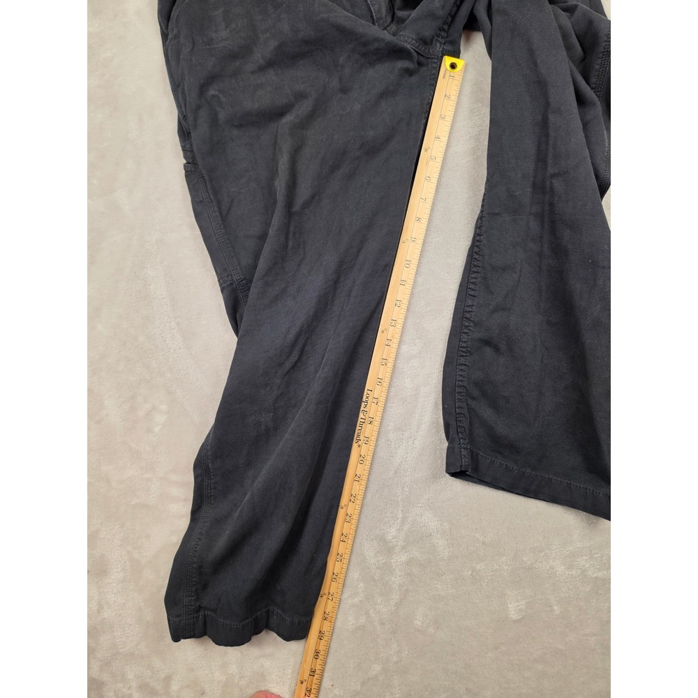 Carhartt Rugged Flex Relaxed Canvas Work Pants Mens 40x30 Black BN2291 Utility - Picture 8 of 11